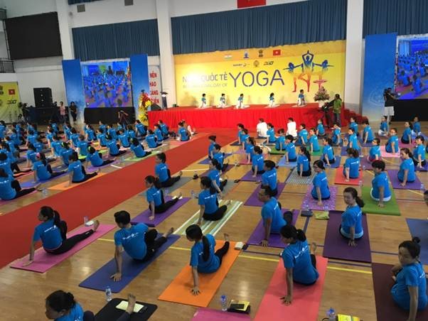 В Дананге и Хошимине во 2-й раз отмечается Международный день йоги              - ảnh 1
